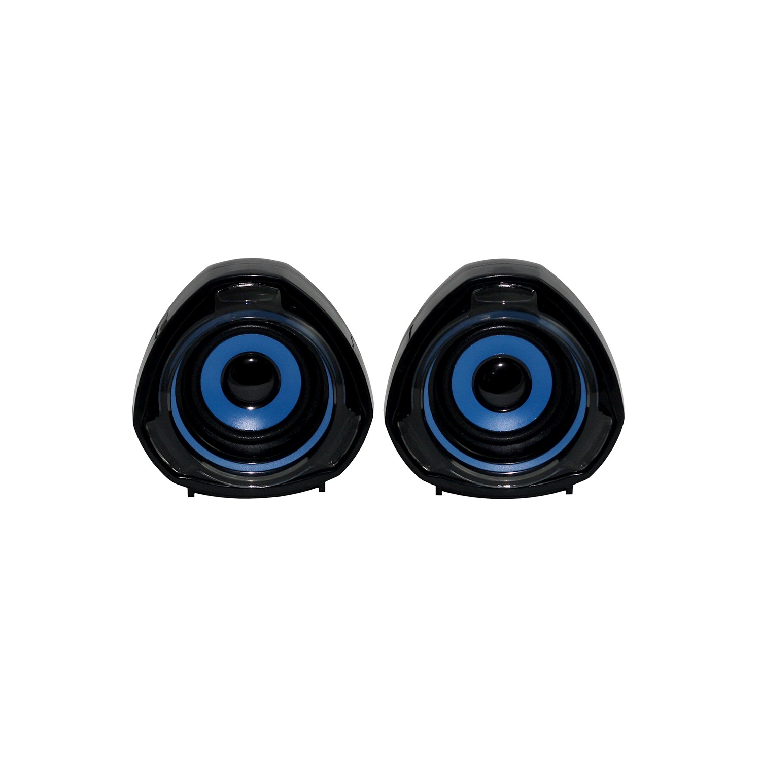 color negro-azul Woxter Big Bass 70 Altavoces para PC Mando de control de volumen, 15 W de potencia, conexiones 3.5 mm, USB, óptimo para PC/ smartphones/ videoconsolas 