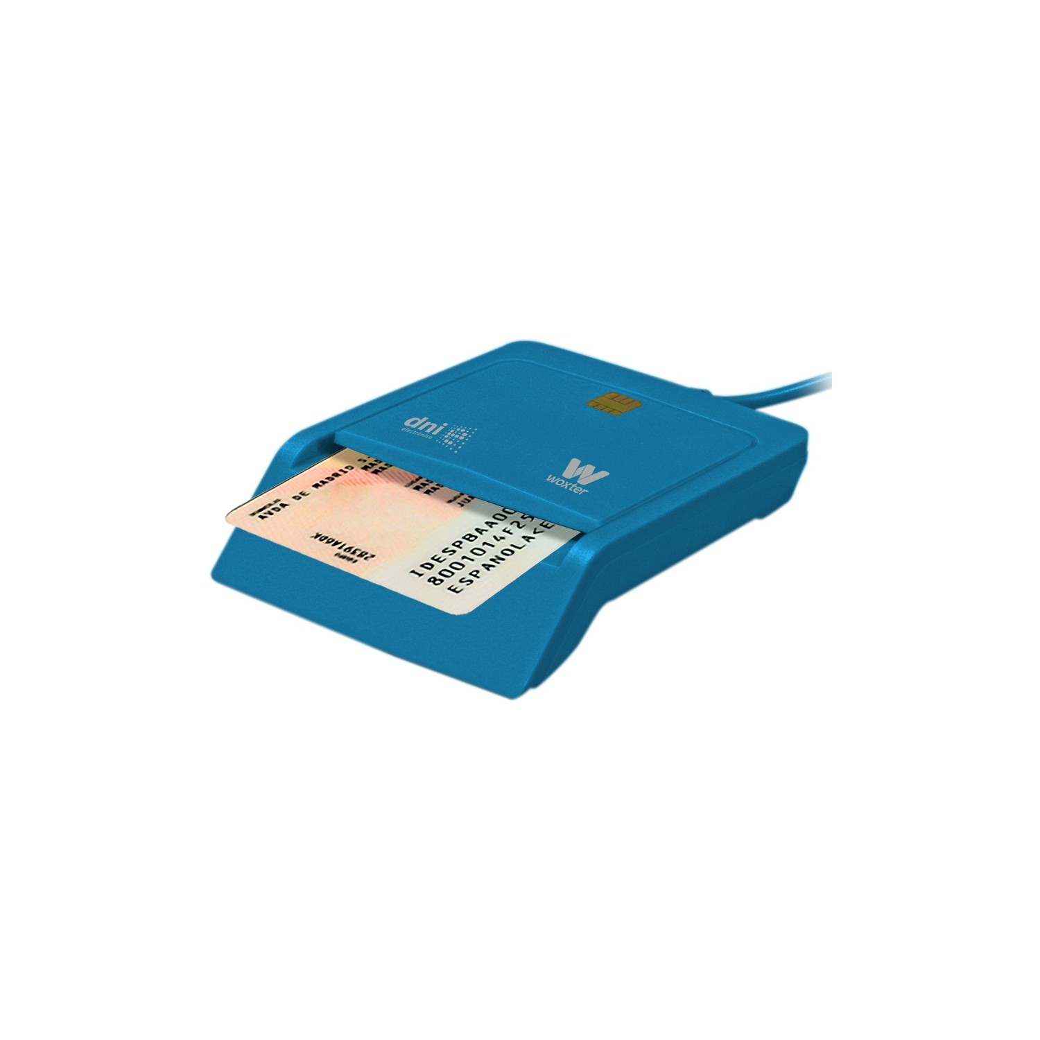 Lector de dni/tarjetas inteligentes woxter blanco - compatible con dnie/dni  3.0 y smartcards - usb 2.0 