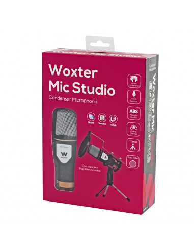 Negligencia Reconocimiento Extracción Micrófono de condensación Woxter Mic Studio Black