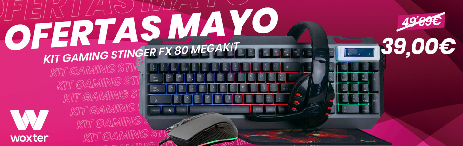 ofertas de mayo, kit gaming fx80 megakit