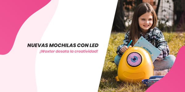 ¡WOXTER DESATA LA CREATIVIDAD! DESCUBRE SUS NUEVAS MOCHILAS LED CON PANTALLA A TODO COLOR!